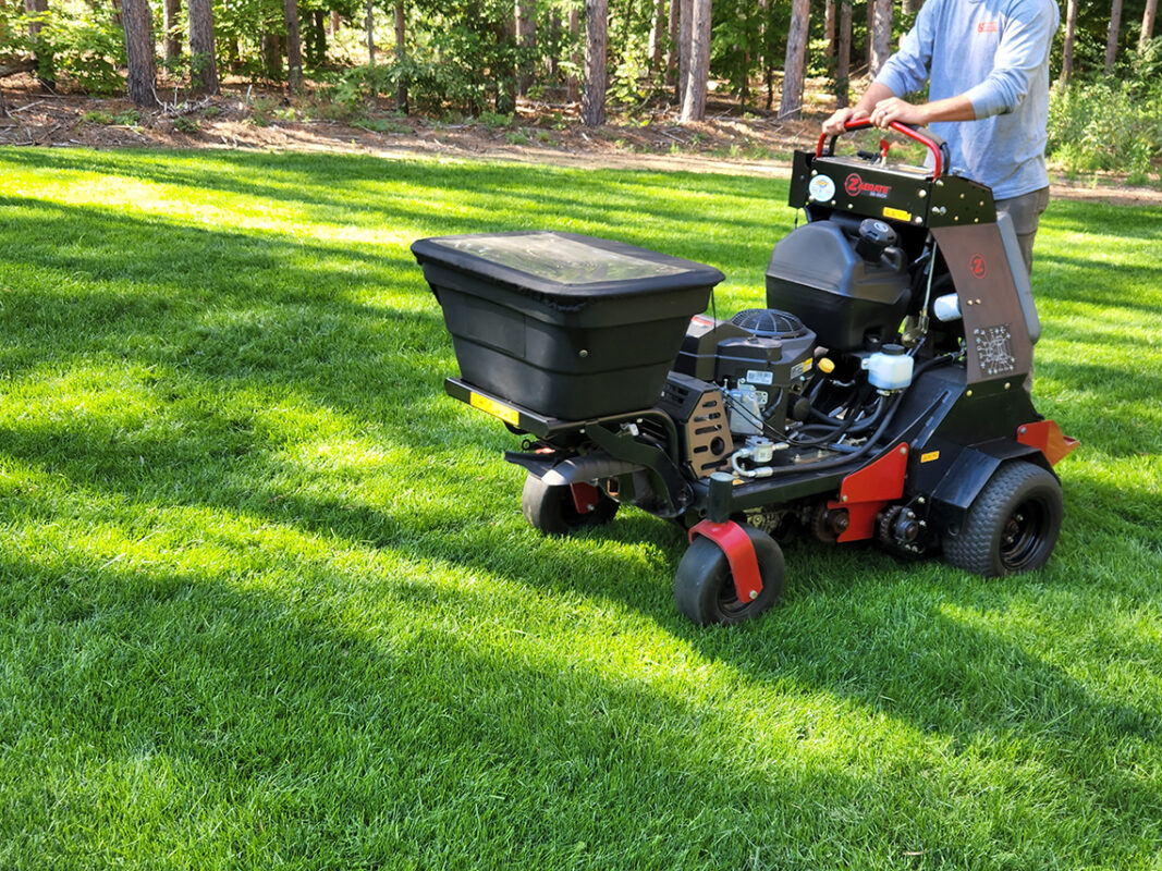 Core Aeration and Overseeding Landgreen Lawncare